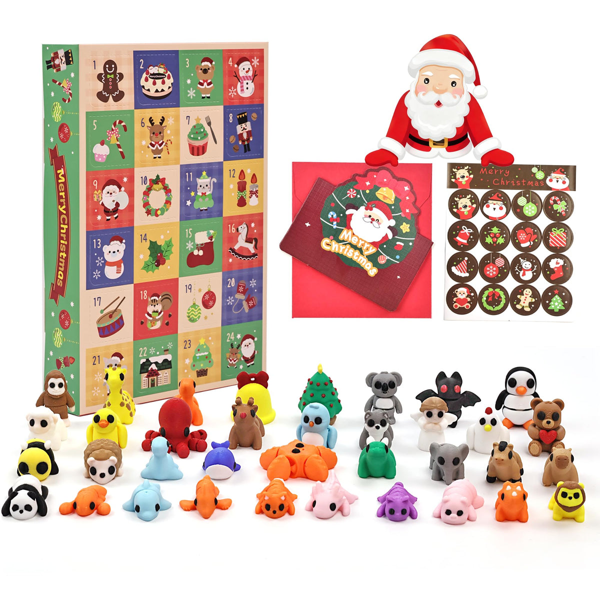 VABAO 36-piece animal figurines set for kids to trade and display.