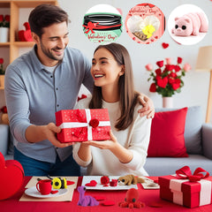 VABAO non-candy valentines gift combining cards and small toys.