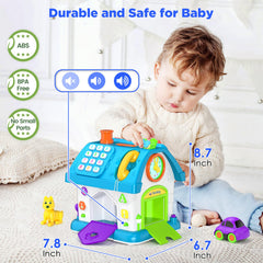 Vahome 14-in-1 Montessori toy windows and clock supports routine recognition
