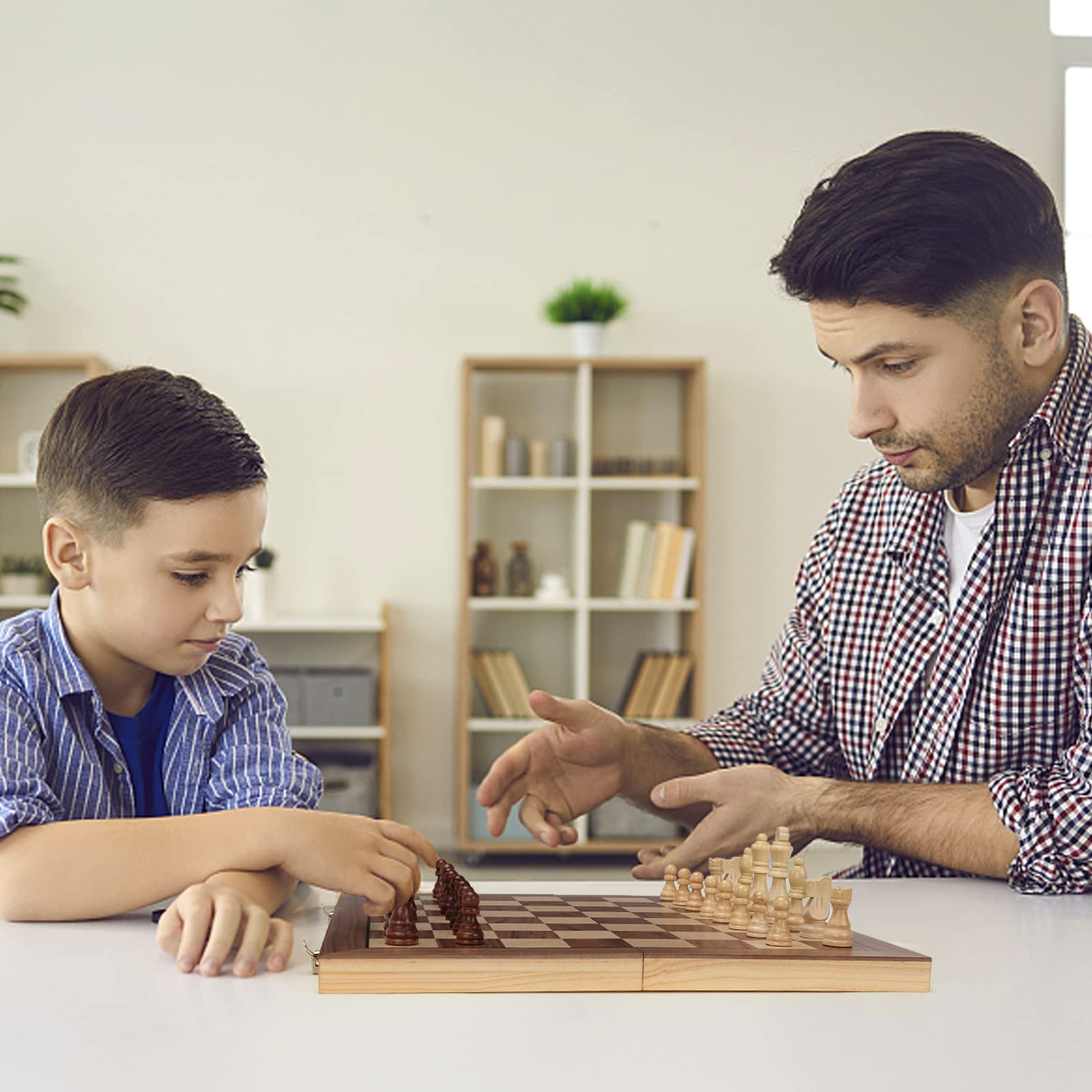 Vahome family-night gift chess set for kids and adults