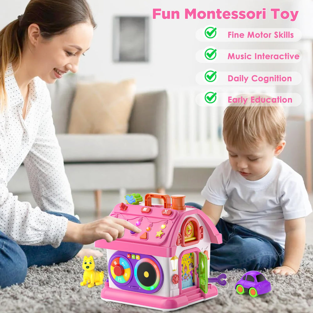 Vahome toy panel and buttons for exploration and cause-and-effect play