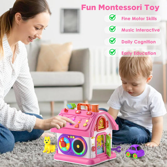 Vahome toy panel and buttons for exploration and cause-and-effect play