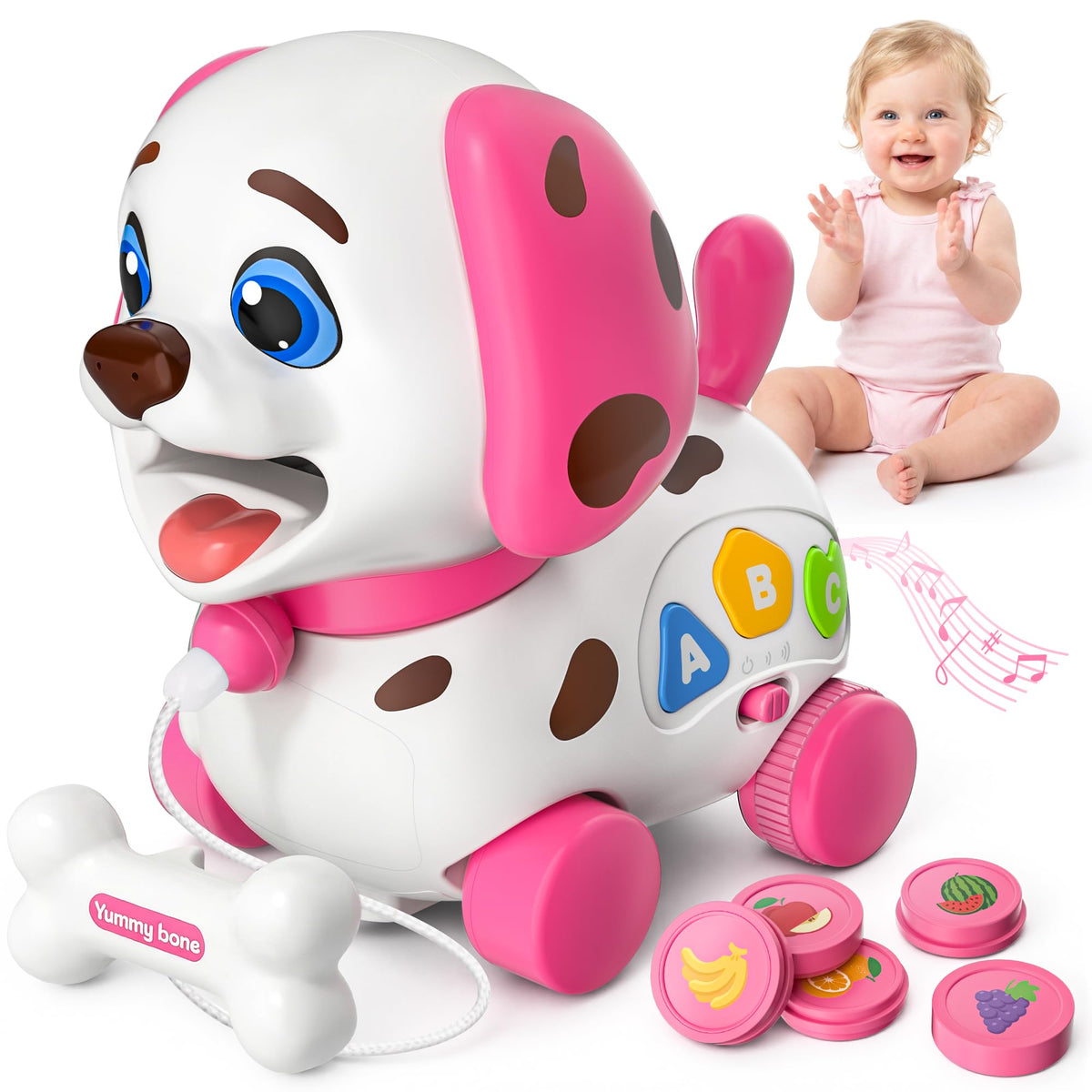 Vahome Puppy Toy with musical ABC buttons for early learning