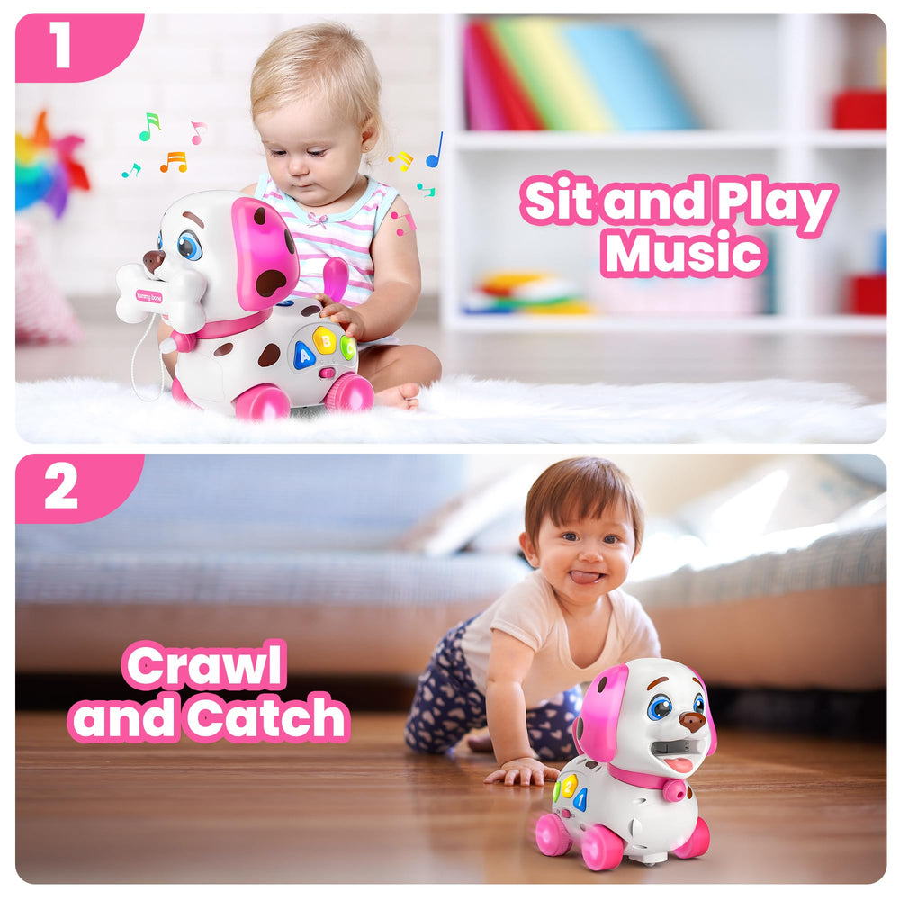 Vahome Puppy Toy supports walking and first steps with self-moving design