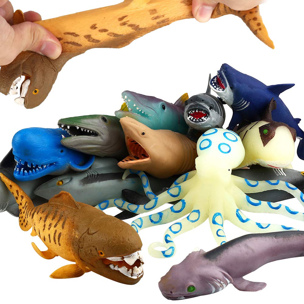 ValeforToy Shark 8 Inch Bath Toy — durable rubber design for safe tub play