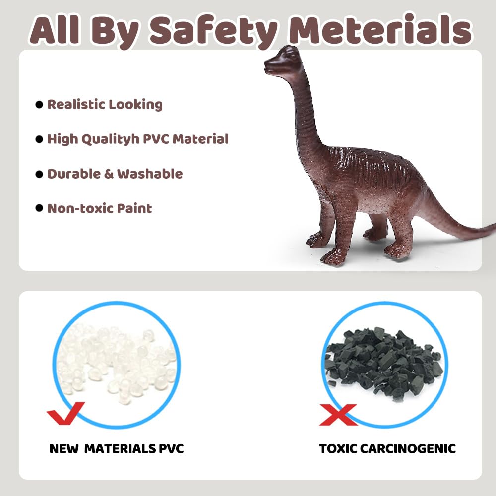 ValeforToy Triceratops dinosaur figure ideal for classroom rewards and party decor