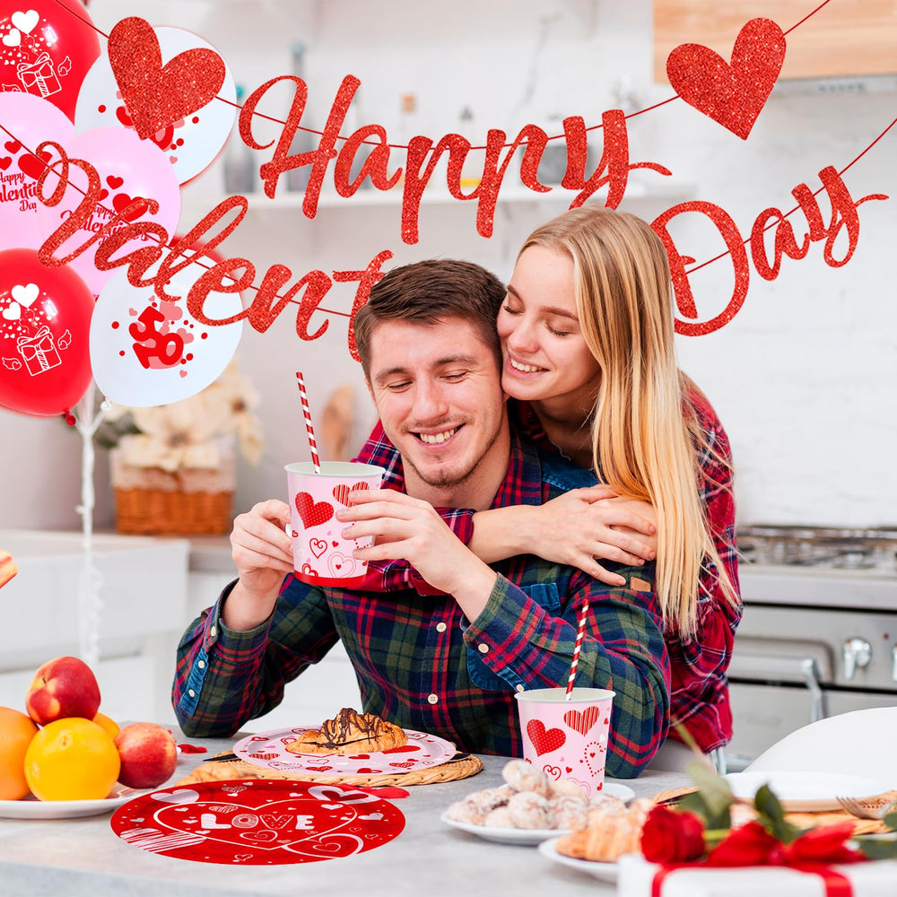 Valentine's Day party supplies balloons add playful volume to celebrations and photos.