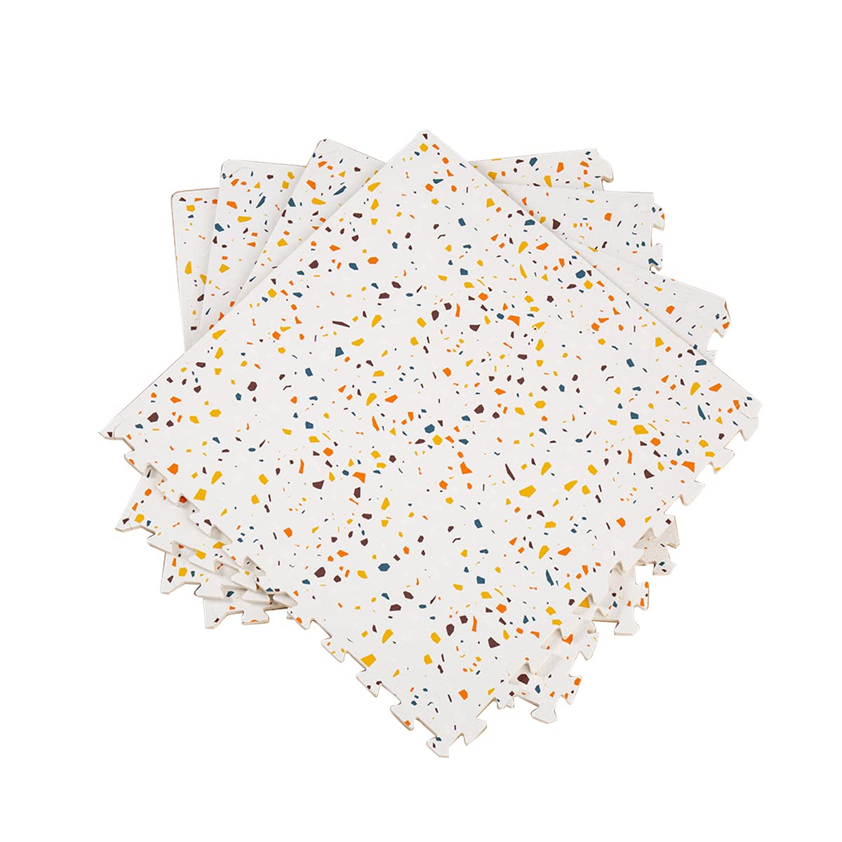 Valioza Terrazzo Playmat large coverage for expansive play areas.