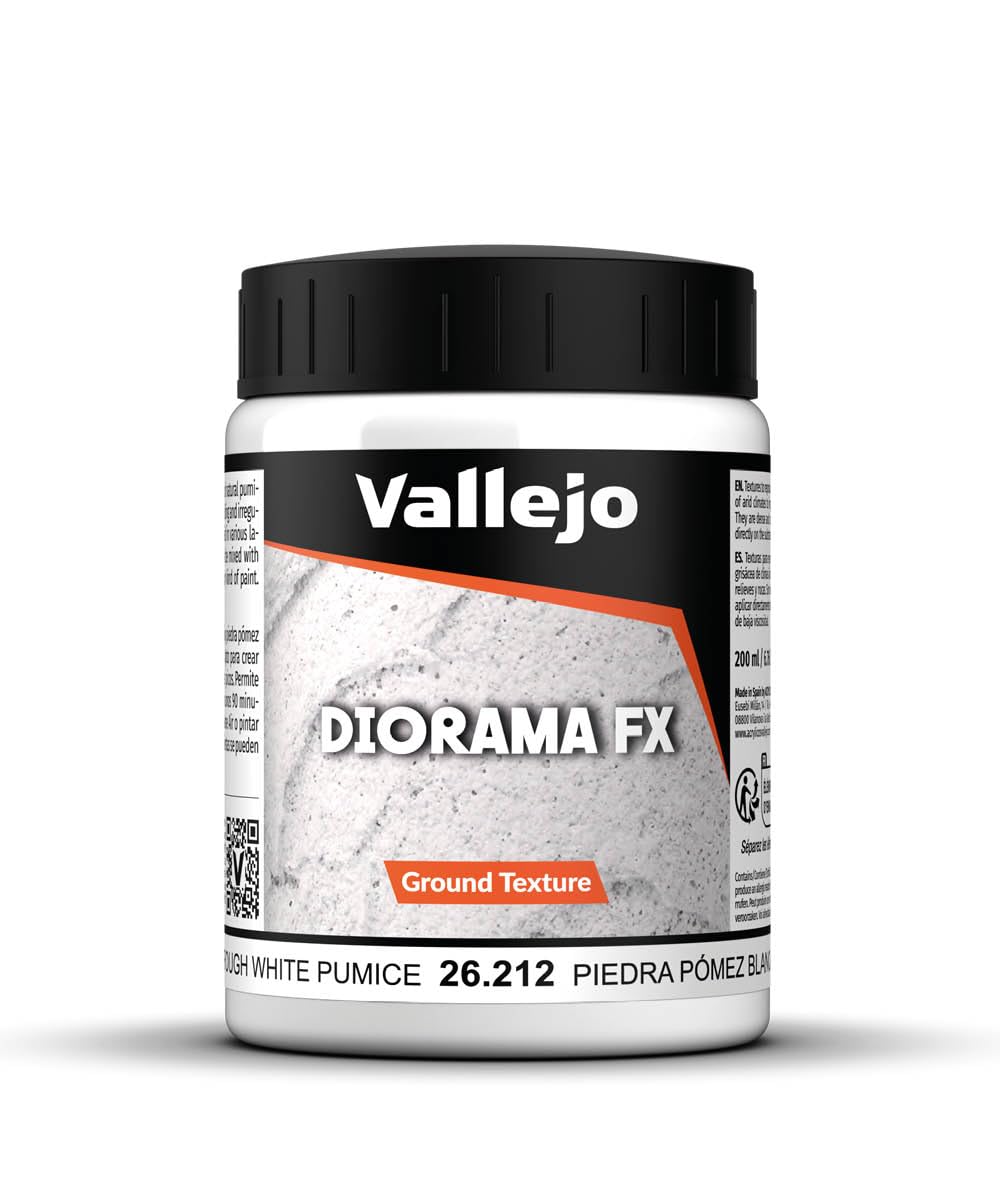 Vallejo Diorama FX Rough White Pumice texture for rugged diorama surfaces