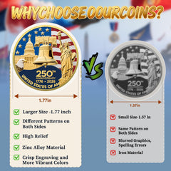 Valorforge 1.77-inch commemorative coin in premium metal with vibrant enamel finish