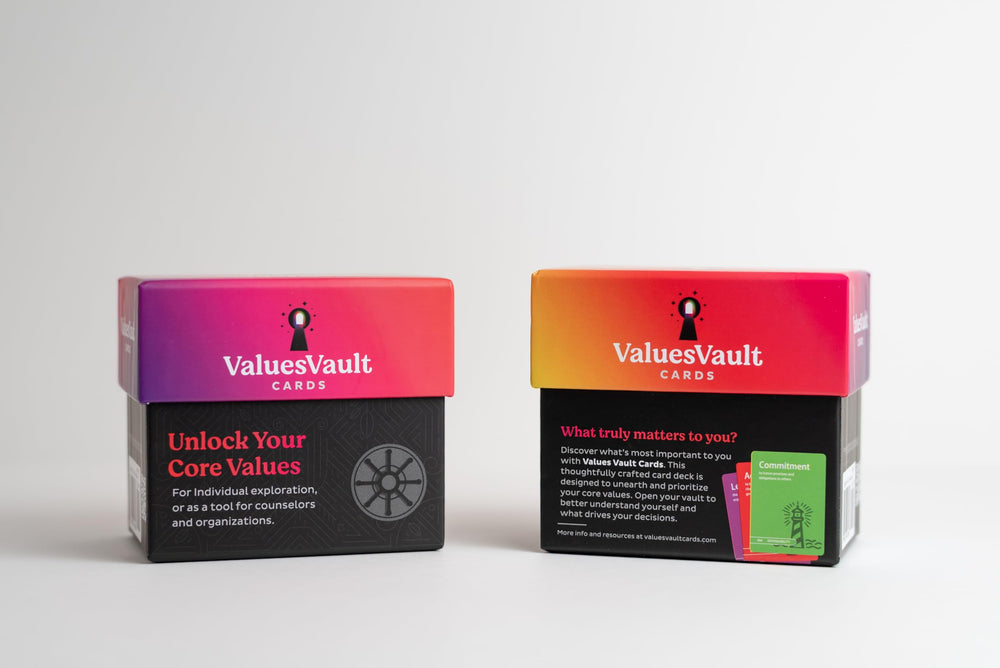 Values Vault Cards value definitions aiding clear understanding and prioritization