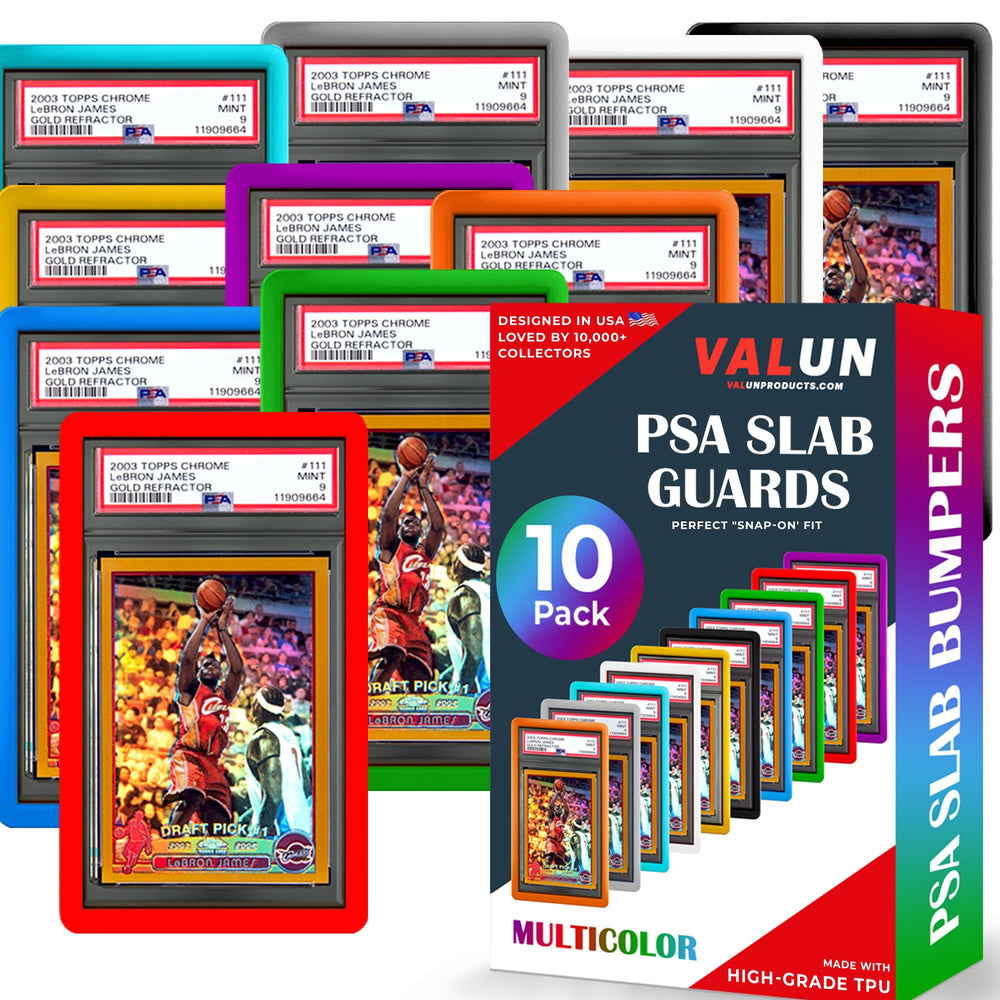 VALUN PSA Slab Bumper 10 Pack edge-to-edge protection helps PSA slabs stay safe during handling
