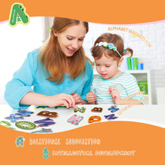 VAMOVISON colorful letters and numbers spark spelling and counting tasks.