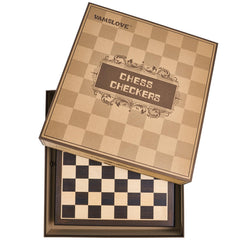 Vamslove 2-in-1 board offers chess and checkers for versatile play