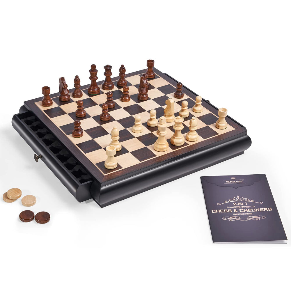 Vamslove chess board shown as a stylish living room centerpiece