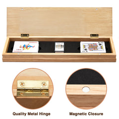 Vamslove cribbage board back with soft cloth to protect surfaces during use