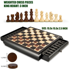 Vamslove weighted chess pieces provide stable, satisfying moves on each game