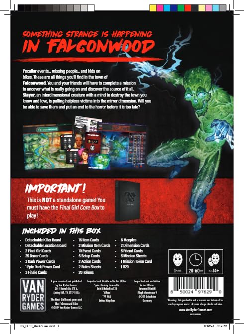 Box-open scene shot from Falconwood Files showcases accessible unboxing experience.