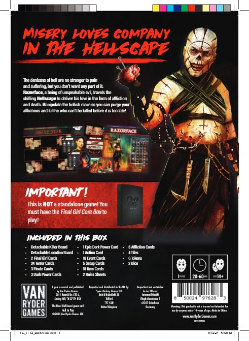 Van Ryder Games Feature Film Box art signals collectable killers and varied settings.
