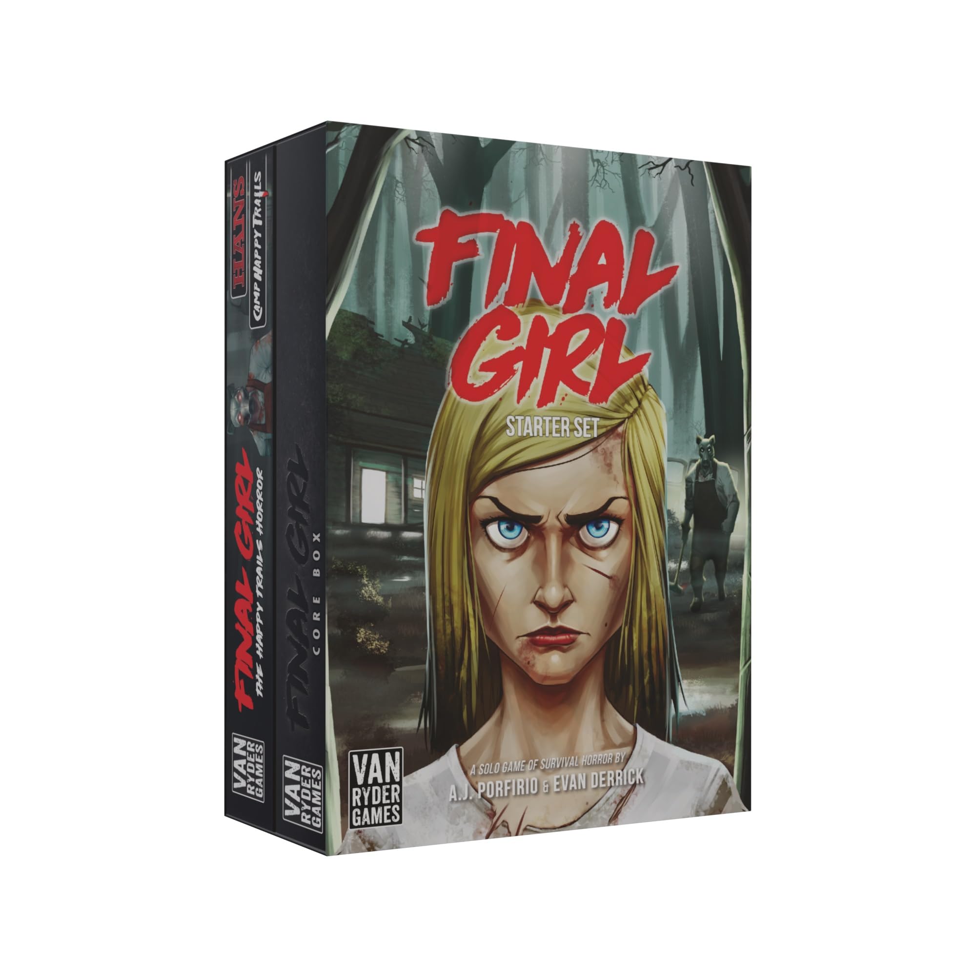 Van Ryder Games Final Girl Core Box image showing immersive solo horror gameplay setup