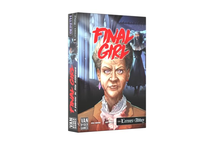 Van Ryder Games Final Girl: Demon in the Shadows play area showcases components for tactile setup and strategy.