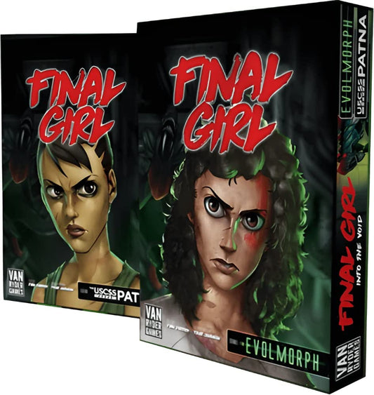 Van Ryder Games Final Girl Into The Void killer and location boards reveal evolving threats.