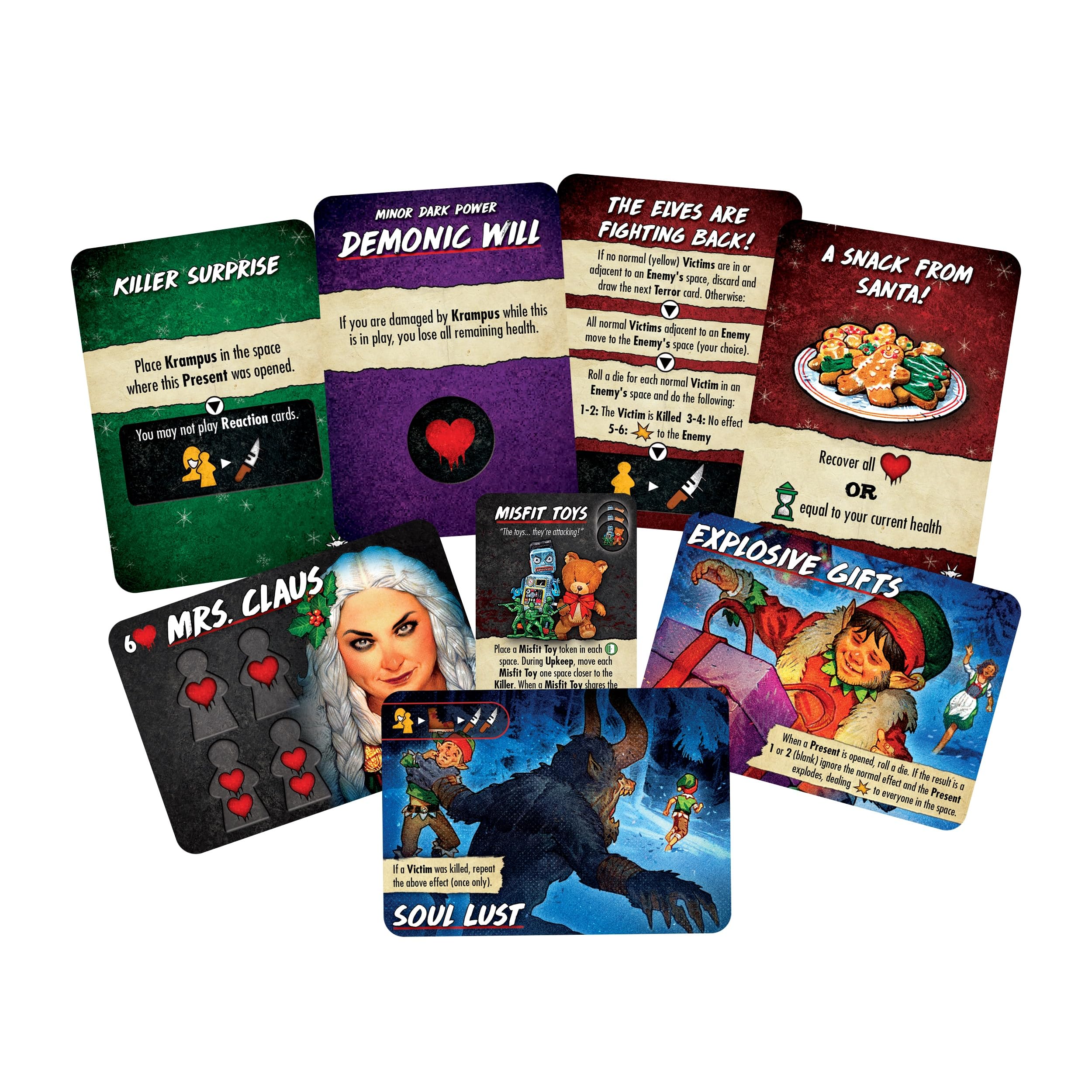 Van Ryder Games North Pole Nightmare magnetic box covers double as Killer and Location boards.