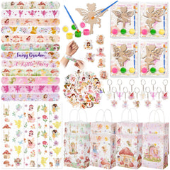 Vanblue fairy party bags – colorful gift bags perfect for whimsical birthday decorations.