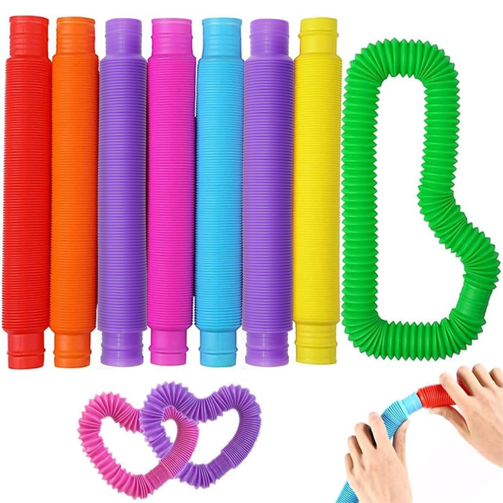 Vanblue large pop tubes set invites engaging sensory play to improve focus.