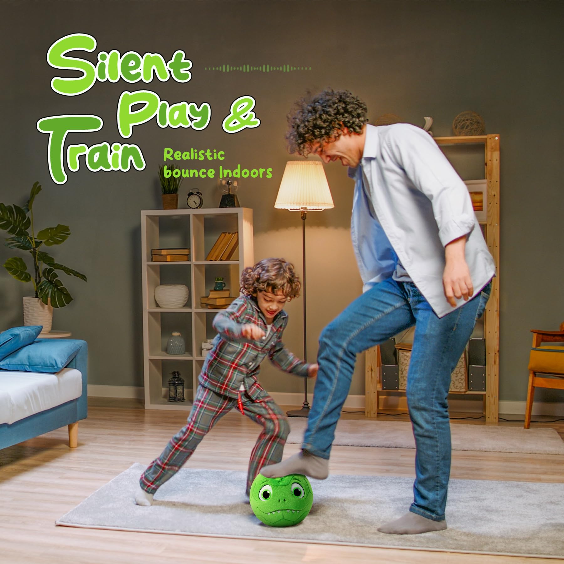 VangeBow dino-themed ball that doubles as decor and toy