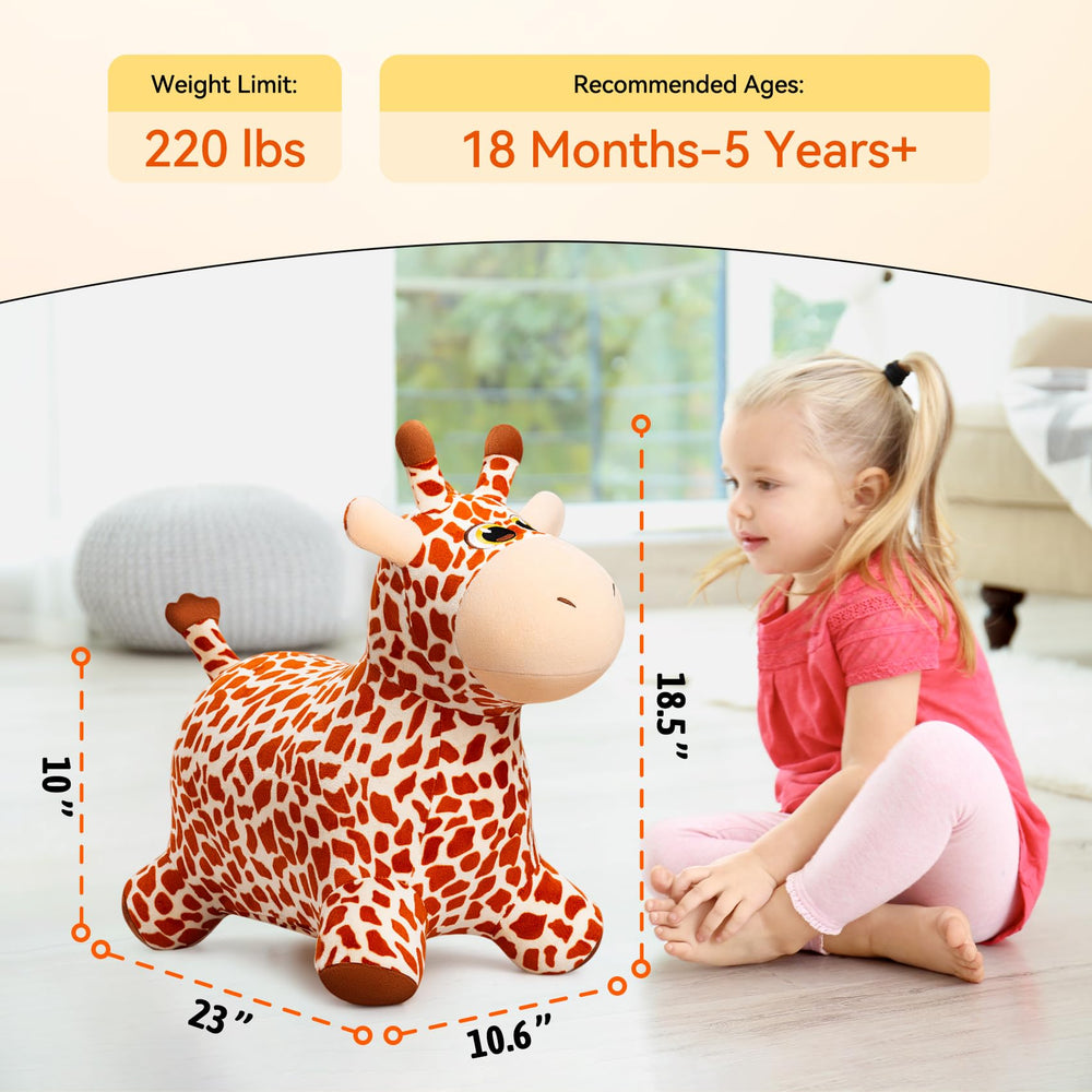 VangeBow giraffe-bouncy-horse-sturdy-base provides stable support during hops.