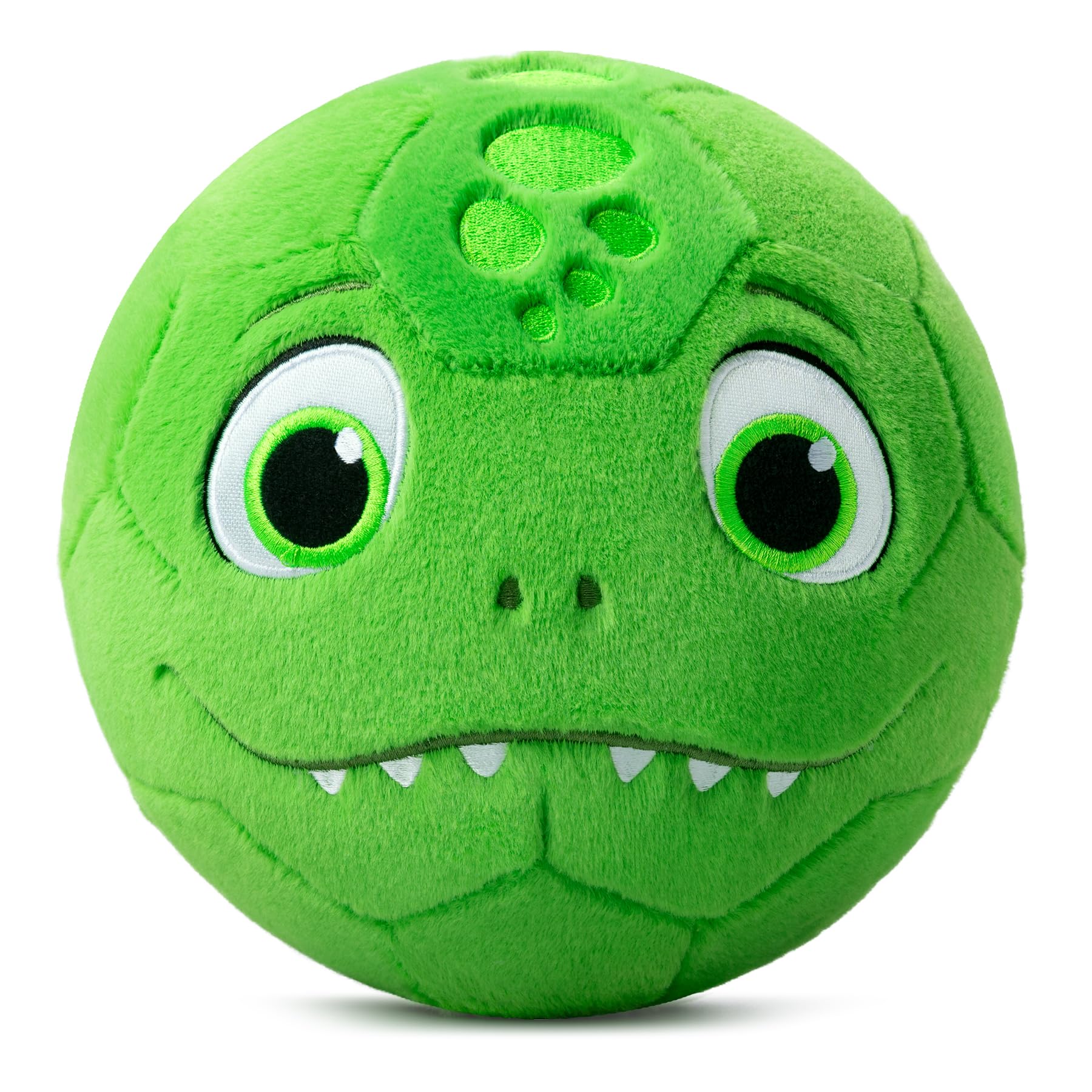 VangeBow Silent Dino Ball close-up, soft plush texture for safe indoor play