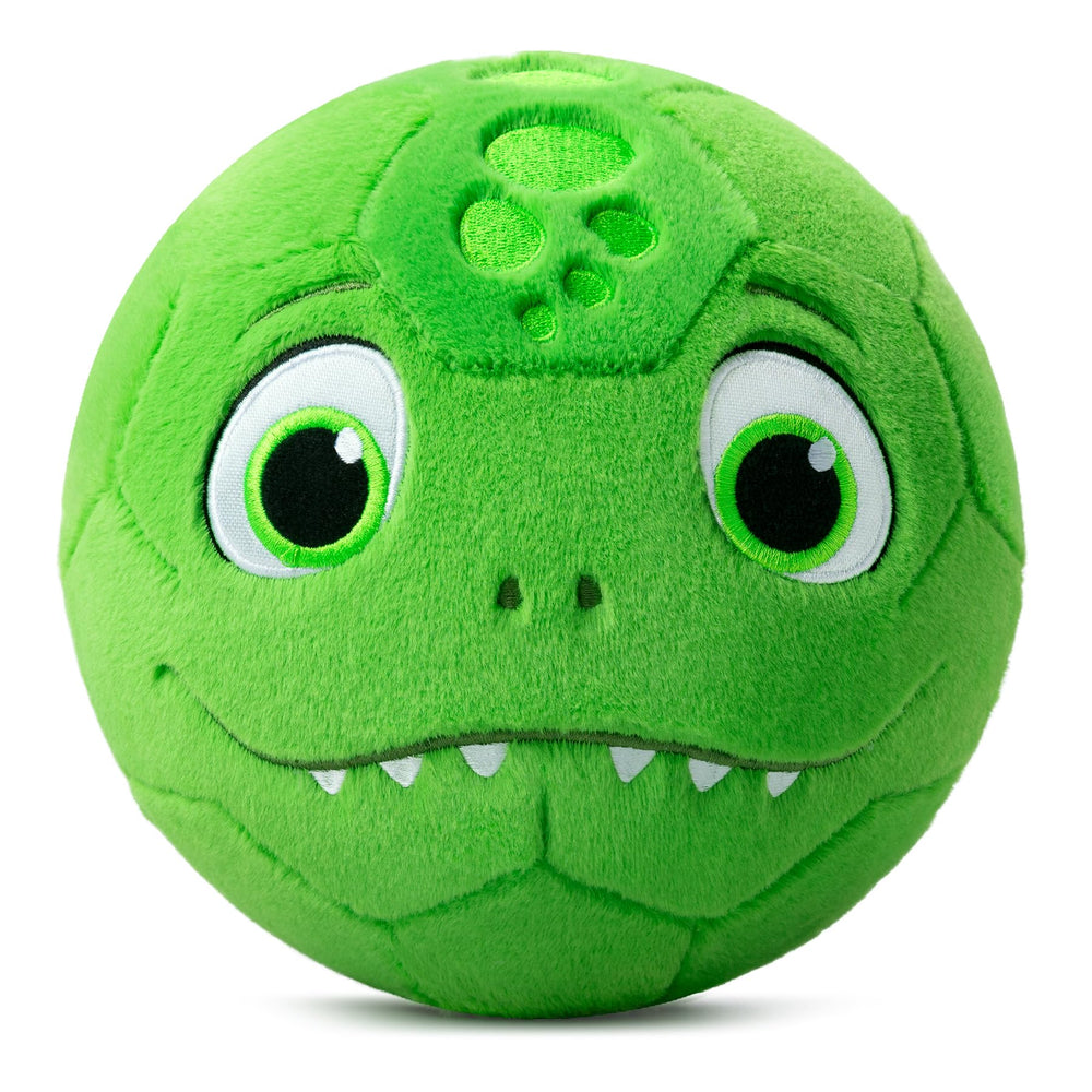 VangeBow Silent Dino Ball close-up, soft plush texture for safe indoor play
