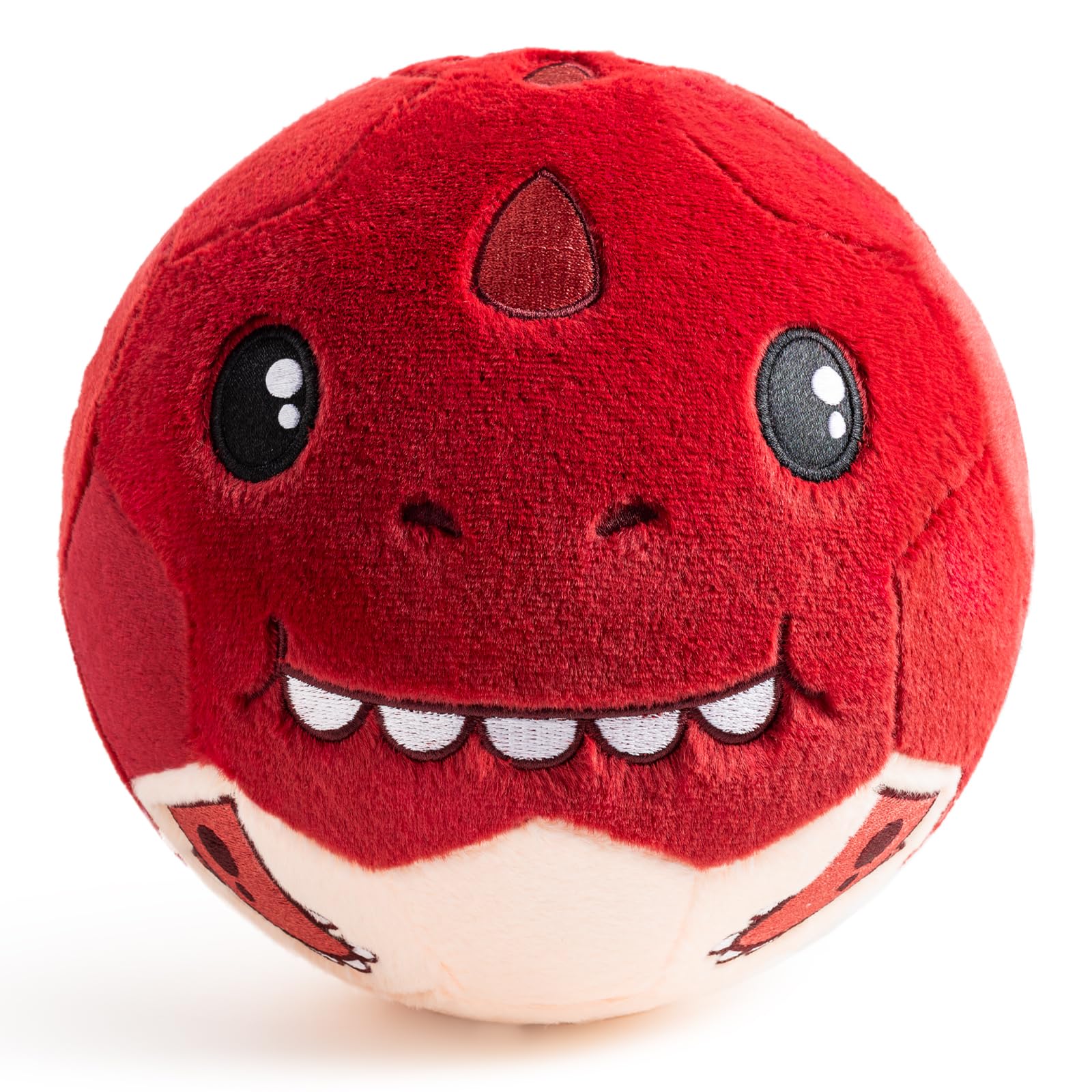 VangeBow T-Rex plush ball main view shows safe indoor play for toddlers