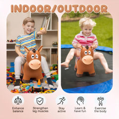 VangeBow bouncy horse mid-leap pose highlighting playful motion.