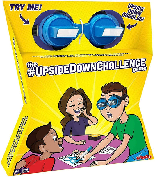 Vango UpsideDownChallenge glasses ready for upside-down play at family night
