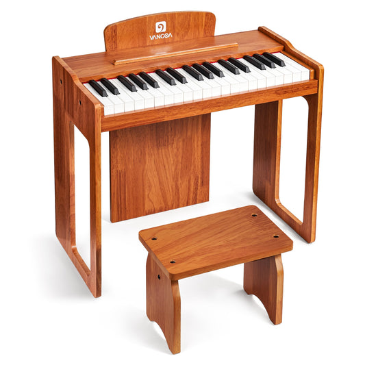 Vangoa Kids Piano 37 keys wood—beginner-friendly exploration of melody.
