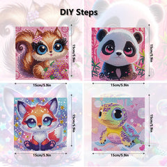 VANKUTL Diamond Art Kit compact 5.9x5.9 inch canvas fits small spaces.