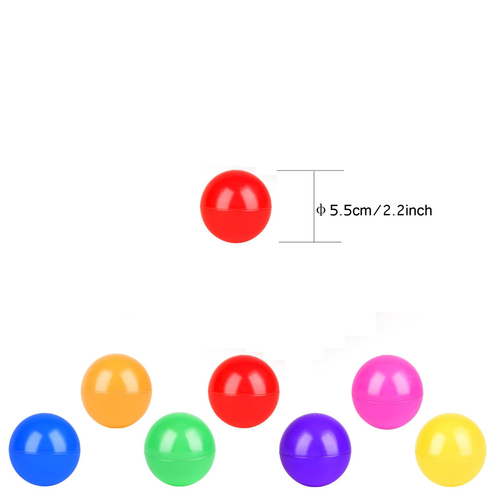 A child plays with Vanland ball pit balls, bright and chew-safe for toddlers.