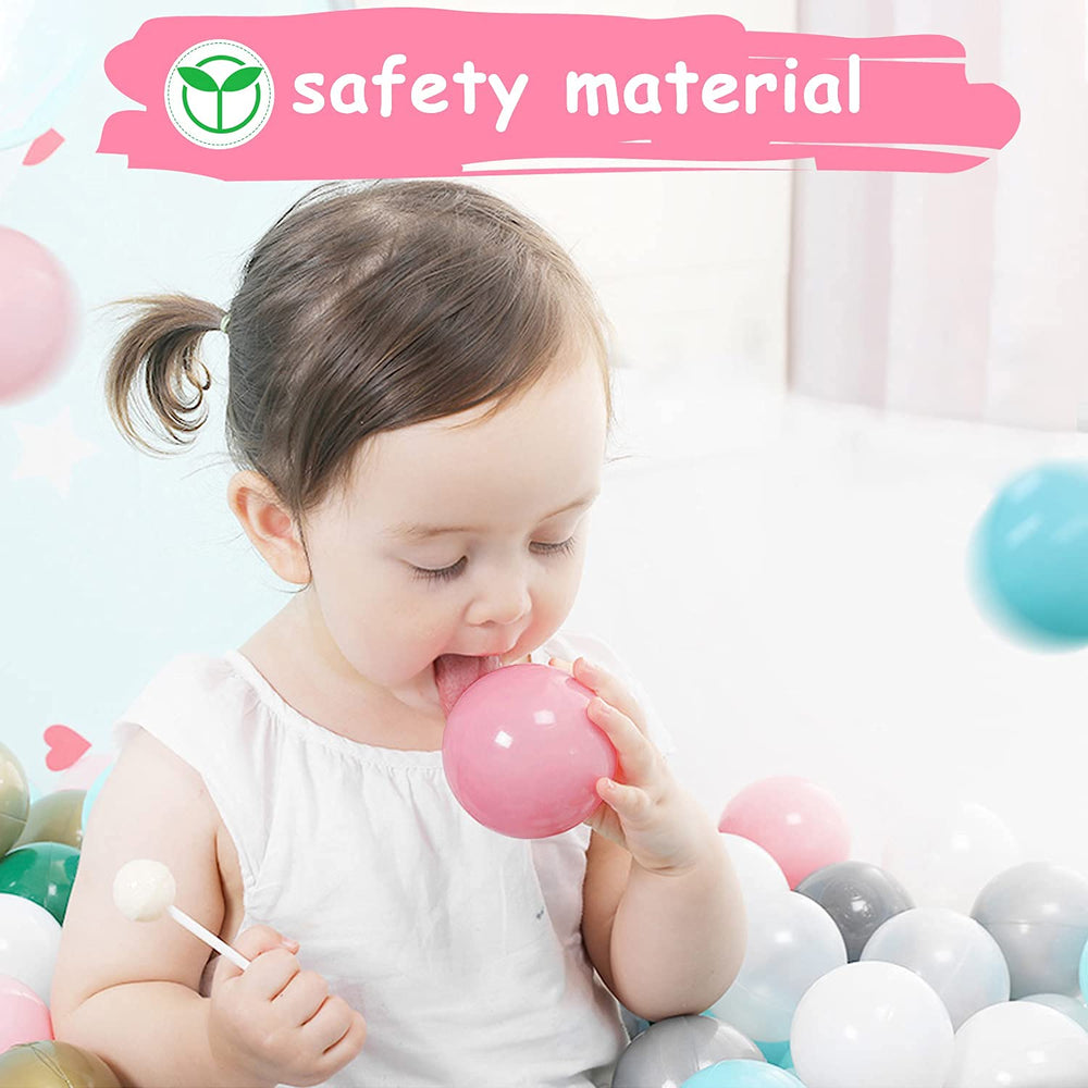Vanland ball pit balls non-pvc plastic ensures durable, skin-friendly use during active play.
