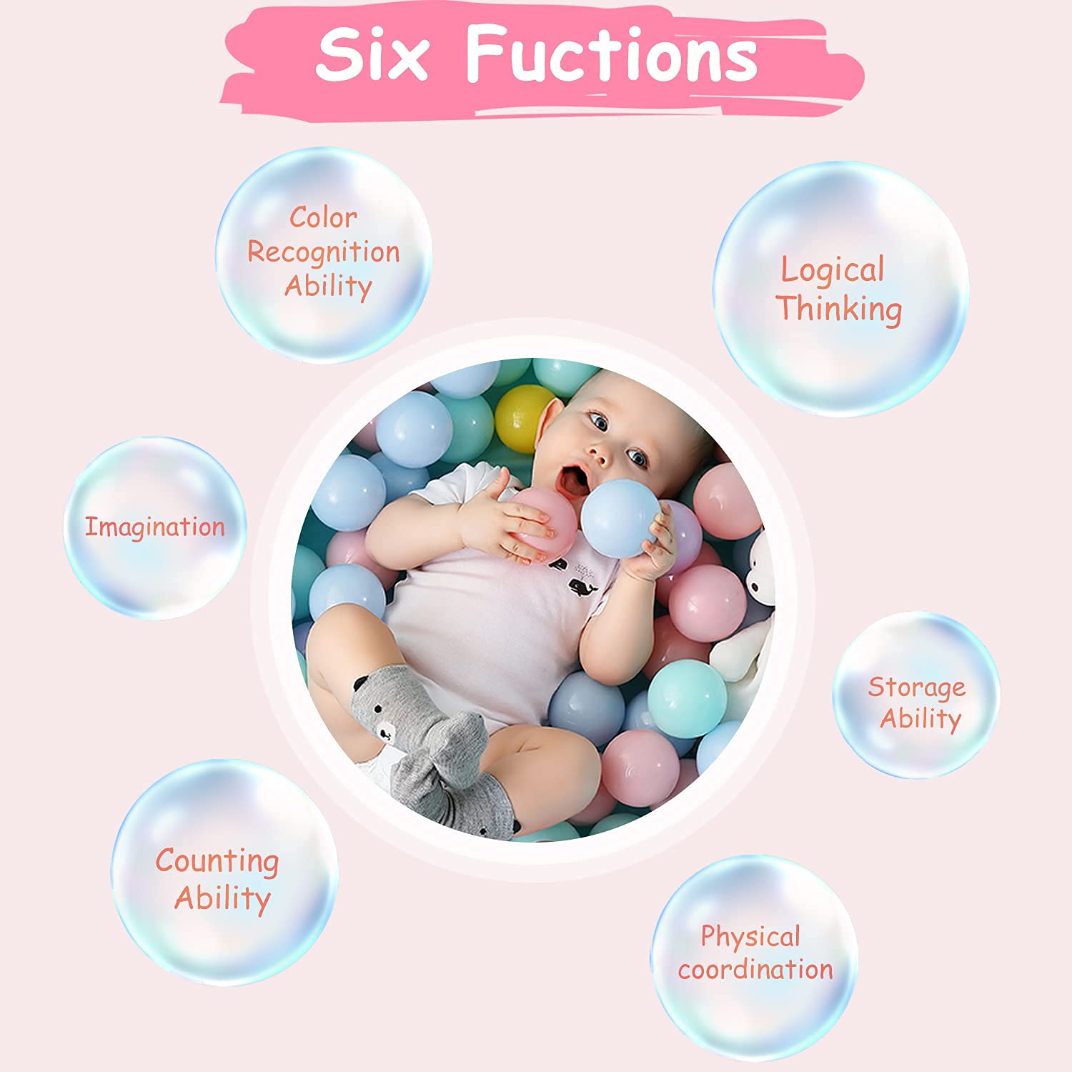 Vanland ball pit balls phthalate-free and BPA-free safety for worry-free play sessions.