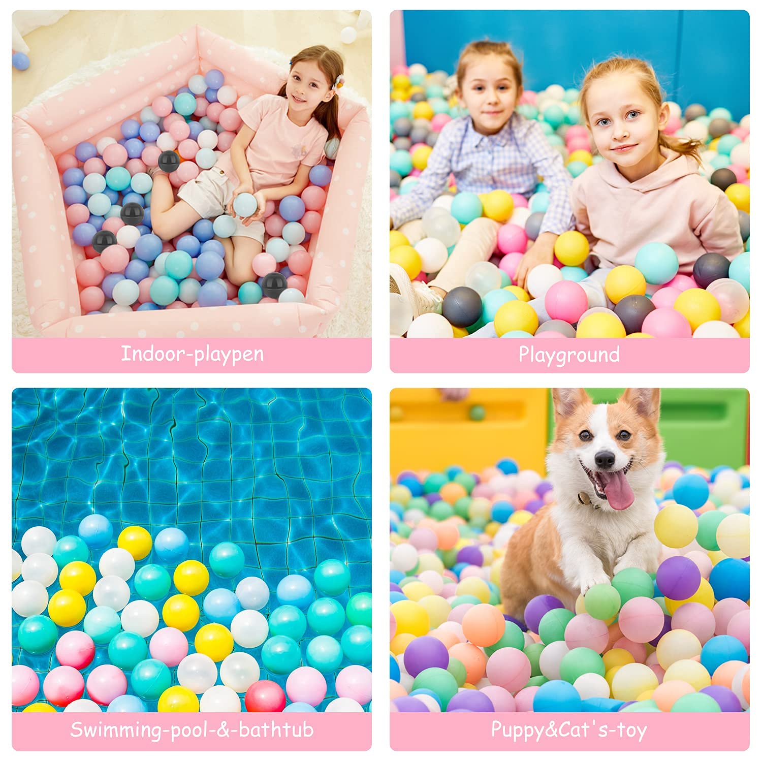 Vanland ball pit balls for play tents, pools, and indoor parties.