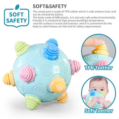 VANLINNY Bumble Ball colorful patterns boost visual tracking and sensory exploration.