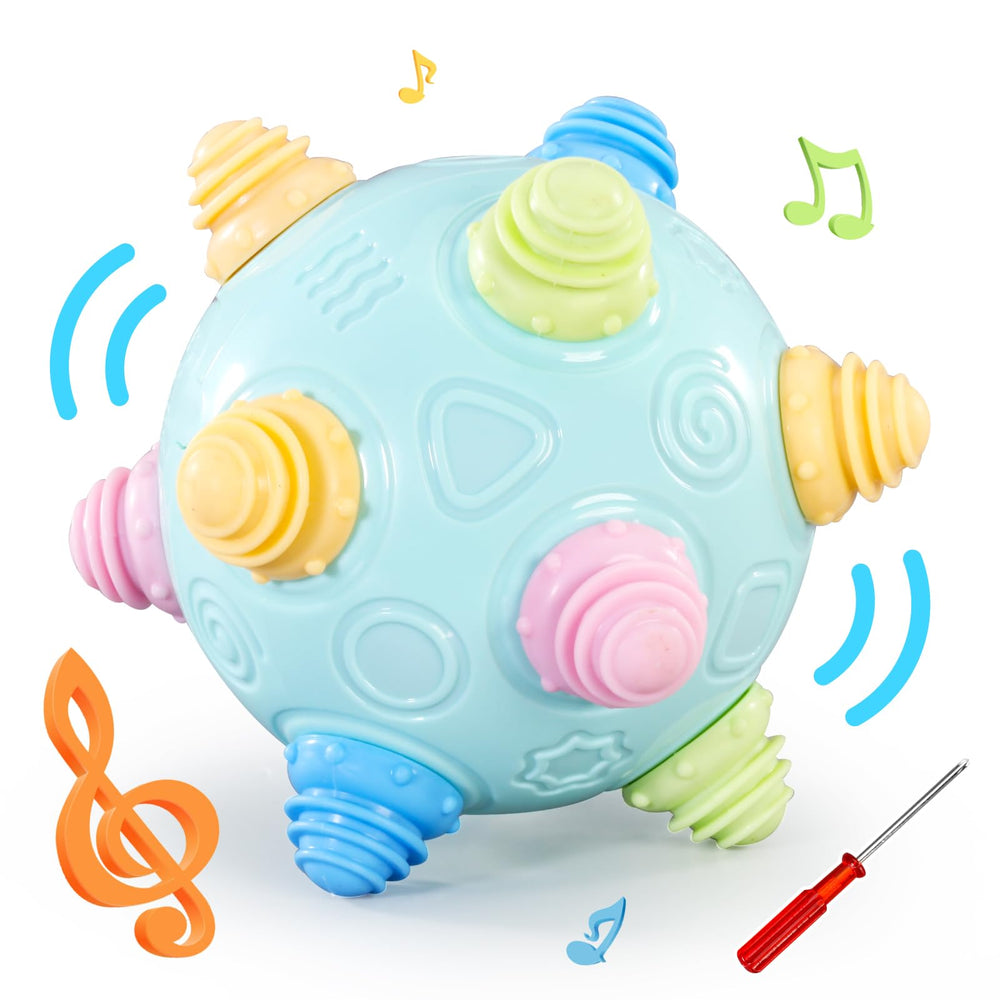 VANLINNY Bumble Ball front view sparks curiosity with vivid colors for early motor play.