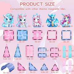 Compatible with other magnetic tiles to expand STEM play across themes.