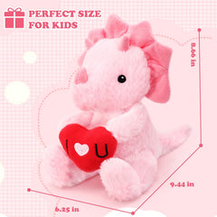 VANLINNY NEW dinosaur plush shown in a kid's bedroom for cozy play.