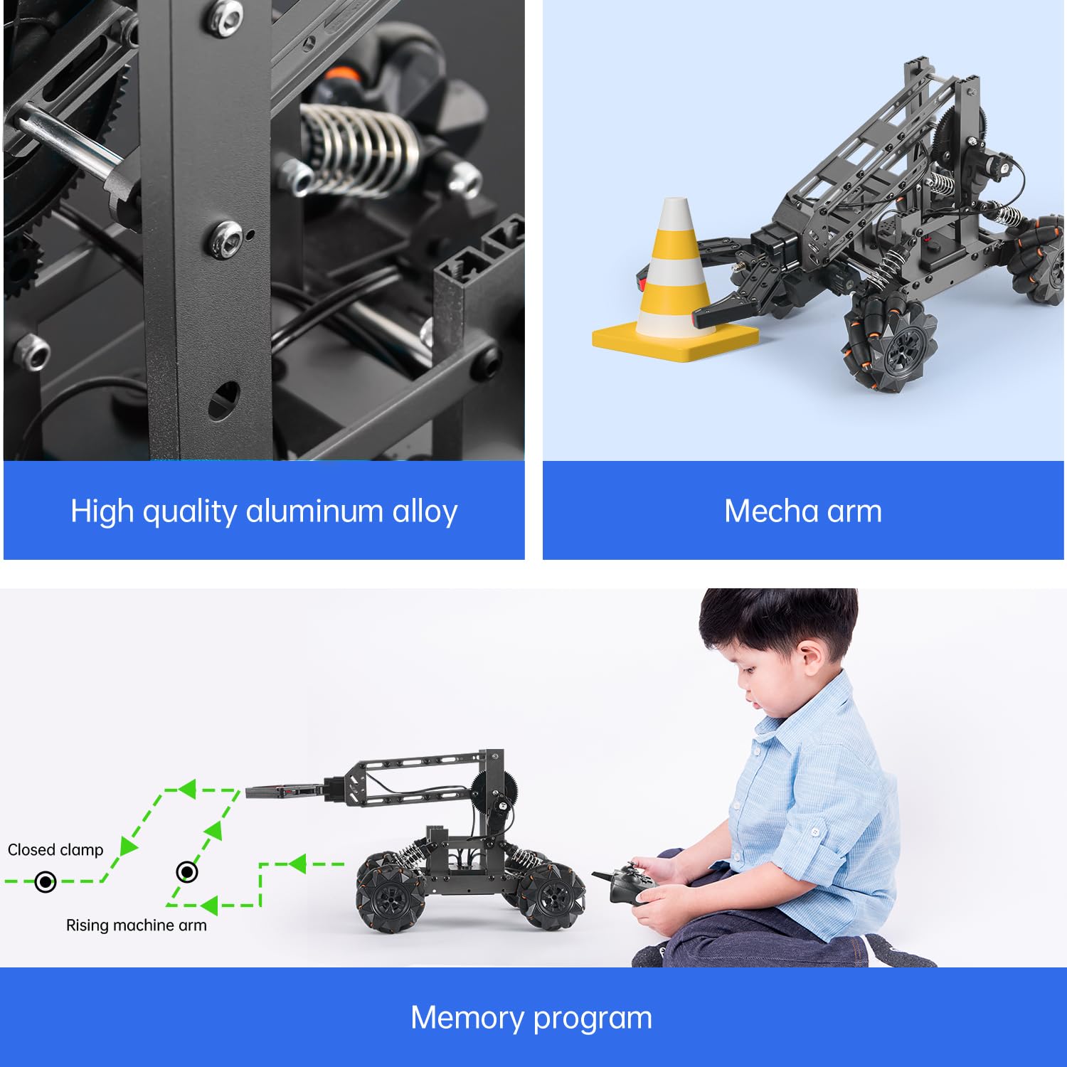 Vanlinny robotic arm kit battery and charging setup enables ready-to-use power