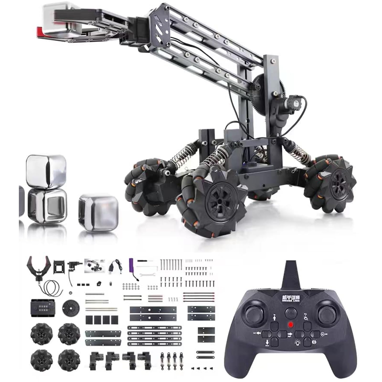 Vanlinny robotic arm kit front view shows 2-in-1 design for learning through play