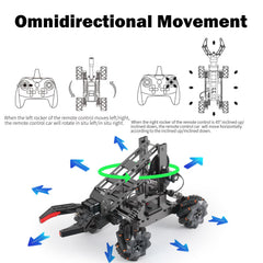 Vanlinny robotic arm kit safe materials use durable ABS and aluminum