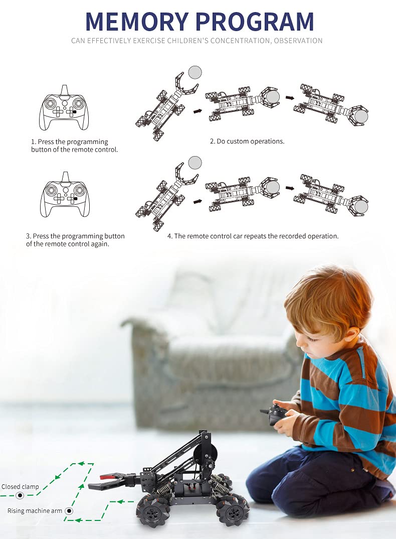 Vanlinny robotic arm kit simulation sounds add feedback during testing